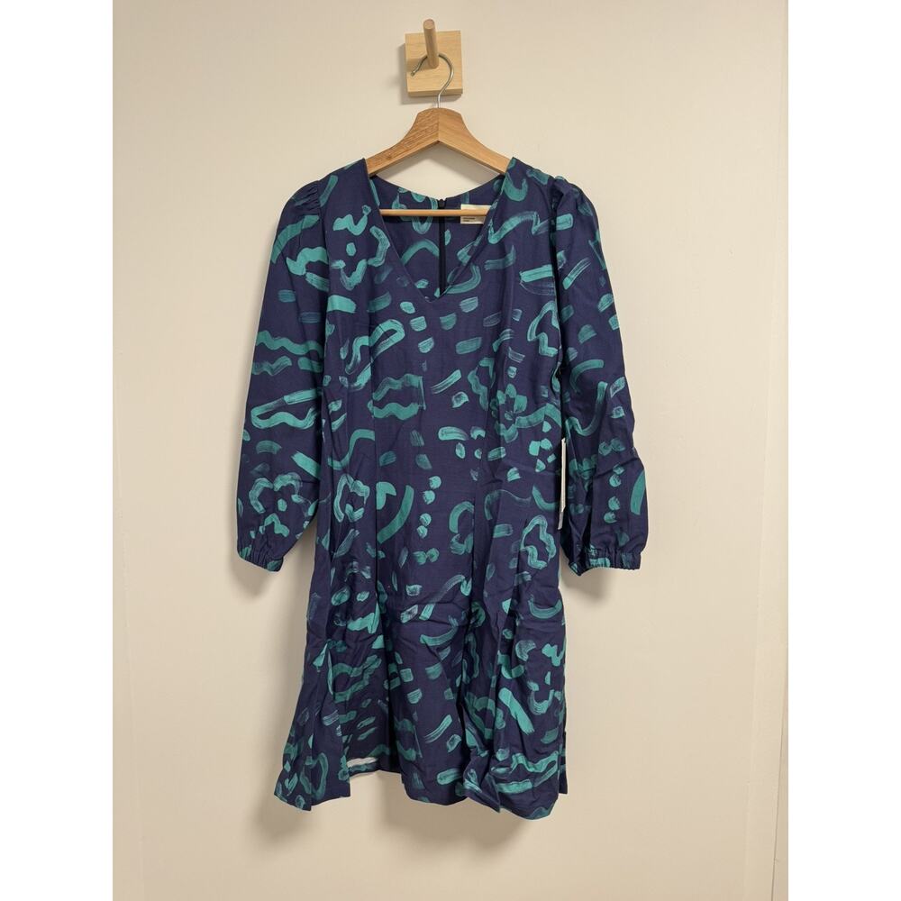 Eve Gravel Moana Dress Navy Blue Size Medium NWT MSRP: $268 - Picture 3 of 8